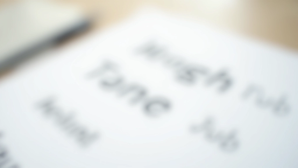 Typography display showing different font styles and sizes used in professional documents side by side